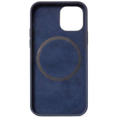 Decoded Silicone Backcover MagSafe iPhone 12 (Pro) - Matte Navy (D)