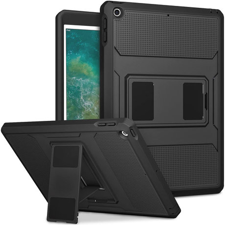 Accezz Rugged Back Case iPad (2018) / (2017) - Zwart (D)