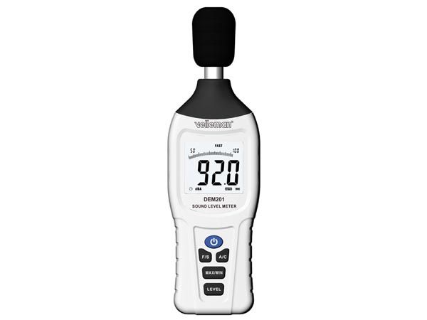 Velleman DEM201 geluidsniveaumeter dB meter