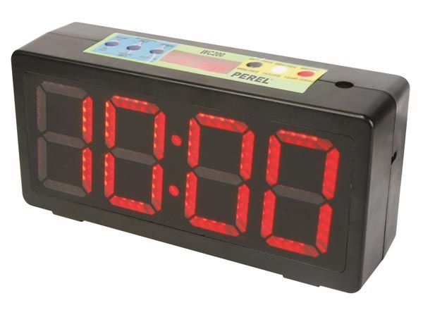 Temerity Åben finansiel Chronometer / aftel / interval / digitale klok groot LED display - Maxtotaal
