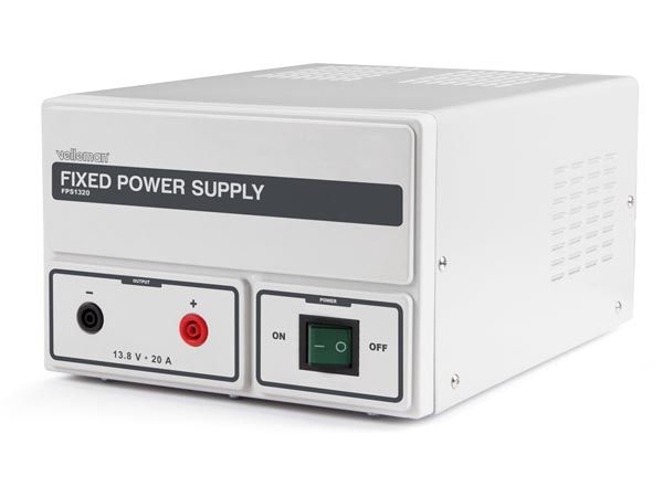 Velleman FPS1320 vaste gestabiliseerde voeding 13.8 Volt / 20 Ampere