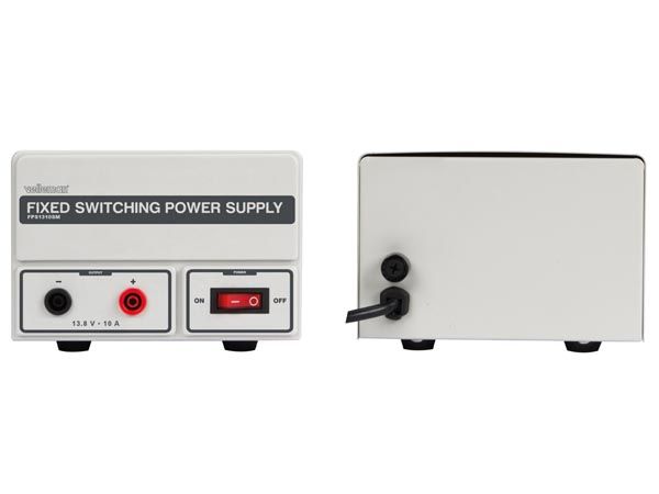 Velleman FPS1310SM vaste geschakelde voeding 13,8 volt 10 ampère
