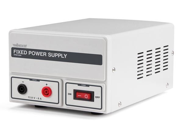 Velleman FPS1306 vaste voeding 13,8 Volt DC 6 ampère