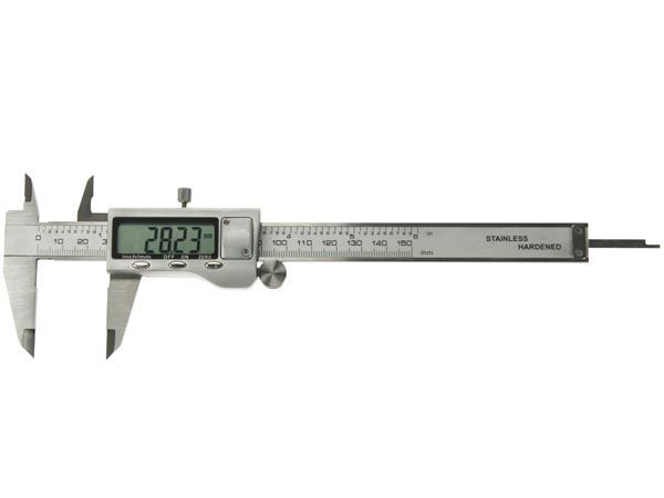 Toolland digitale schuifmaat 150 mm met groot scherm
