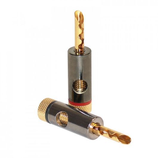 Dynavox High-End banaanstekker set 4 stuks