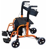 Aidapt Aidapt VP184 2 in 1 rollator rolstoel oranje