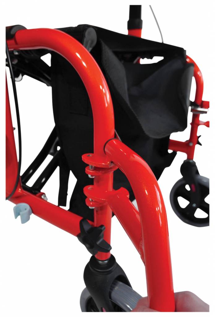 Aidapt VP184 2 in 1 rollator rolstoel oranje