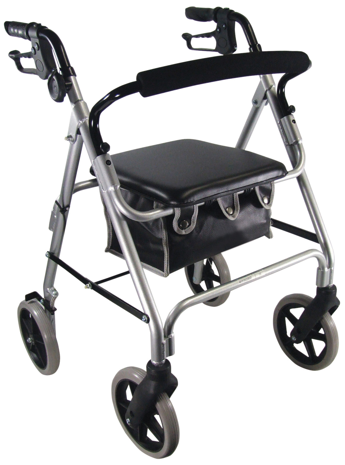 Aidapt lichtgewicht rollator - opklapbaar zilver