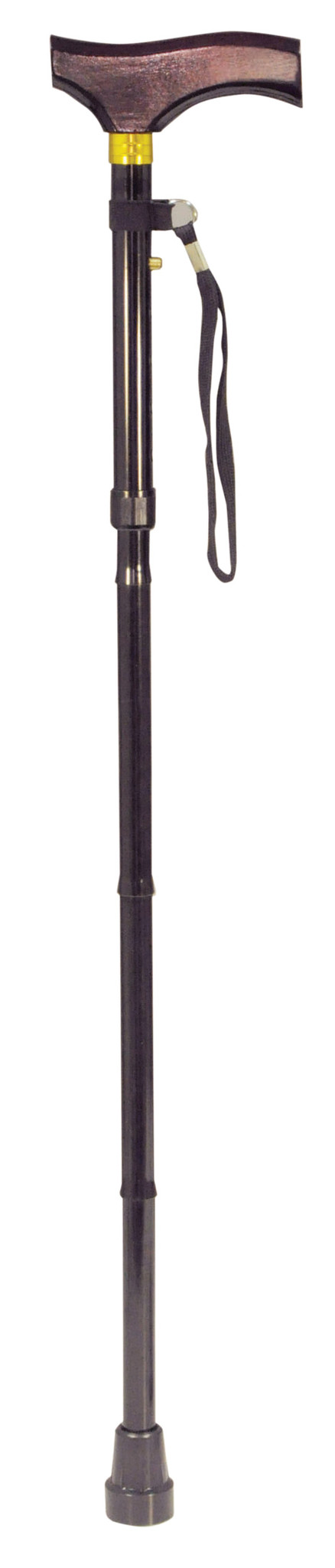 Aidapt VP155F wandelstok met houten handgreep - opvouwbaar