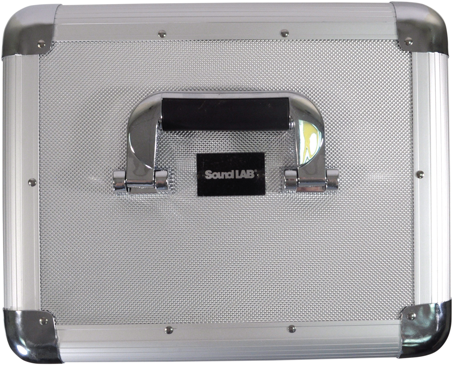 Soundlab G073GA platenkoffer zilver voor 70 platen