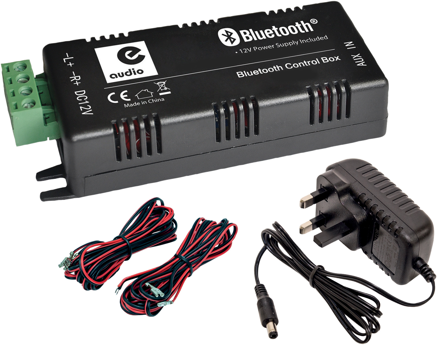 E-Audio B426BL mini versterker met Bluetooth en AUX input 2 x 15 watt -