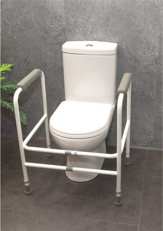 Aidapt Toiletframe - in hoogte verstelbaar - wit