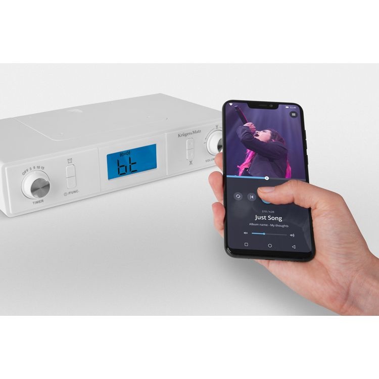 Krüger&Matz KM0817 onderbouwradio met FM en Bluetooth