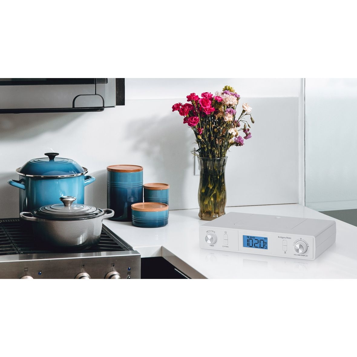 Krüger&Matz KM0817 onderbouwradio met FM en Bluetooth
