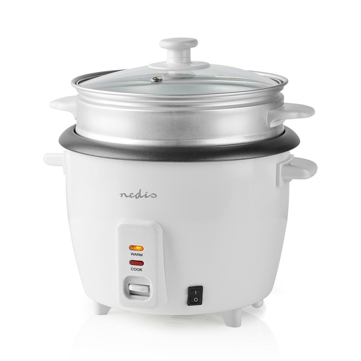 Nedis KARC15WT Rijstkoker 500 watt 1,5 liter Wit