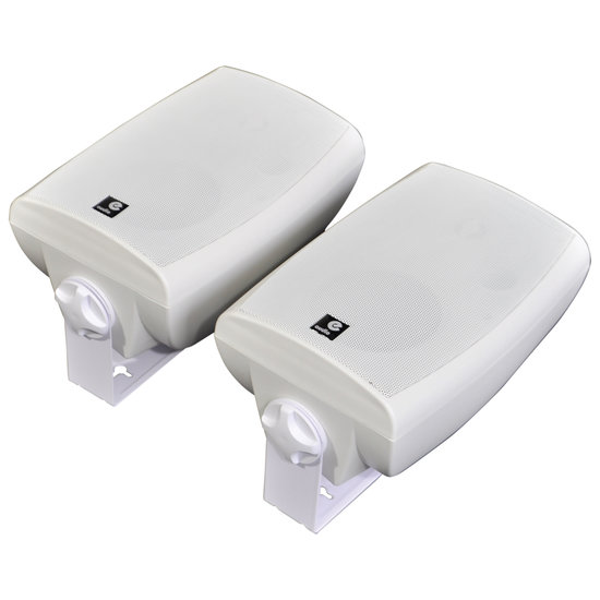 e-audio E-Audio Actieve luidsprekers met ophangbeugel Bluetooth en AUX input 60 Watt Wit