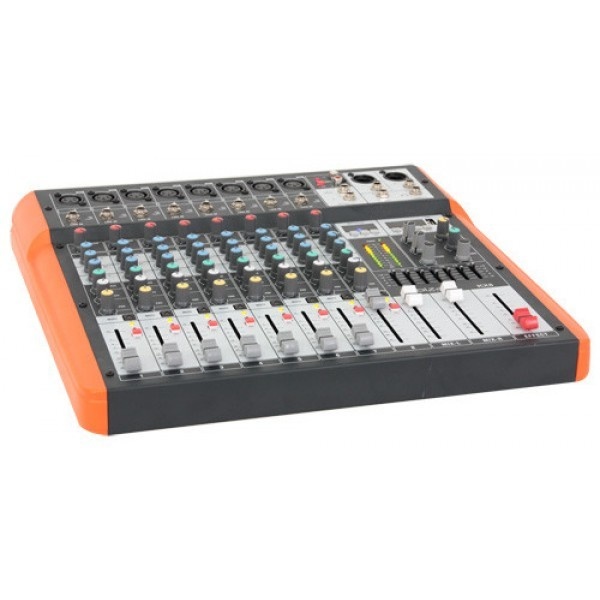 Ibiza Sound MX802 8-kanaals mengpaneel met USB en Bluetooth