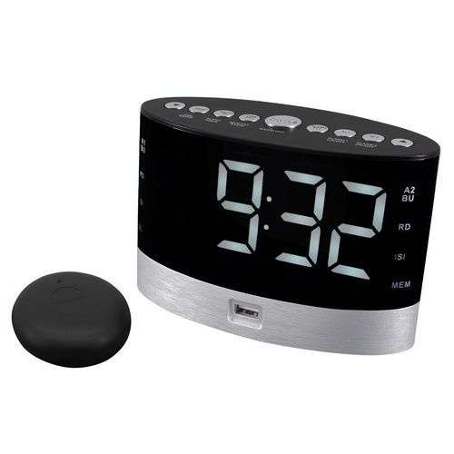 Soundmaster UR580SW Radiowekker met tril functie voor o.a. slechthorenden