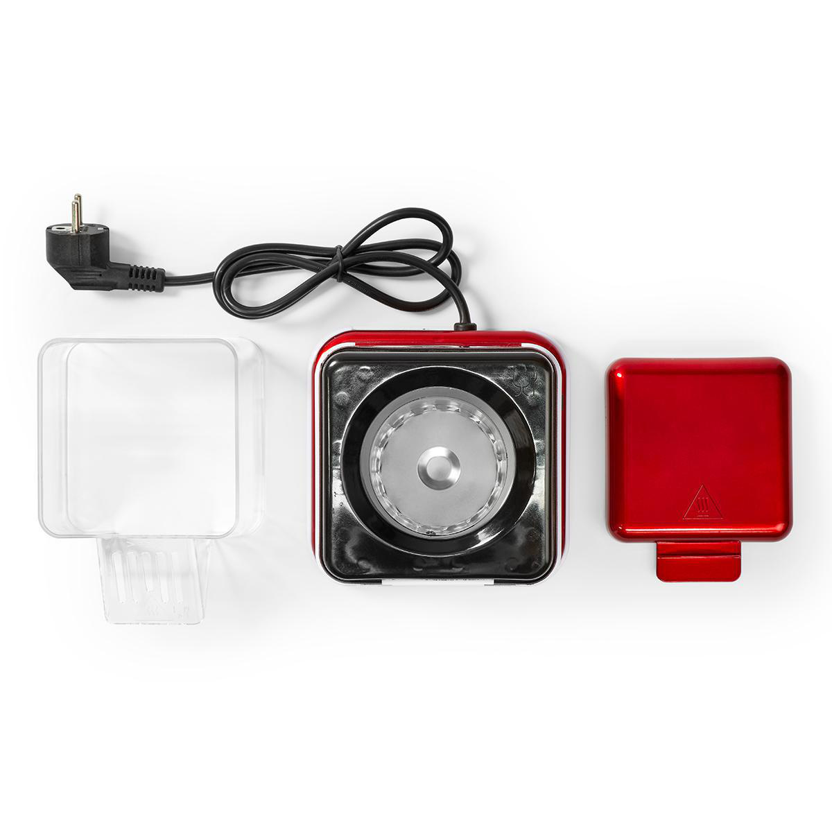 Popcornmachine rood met wit retro model - cadeau set