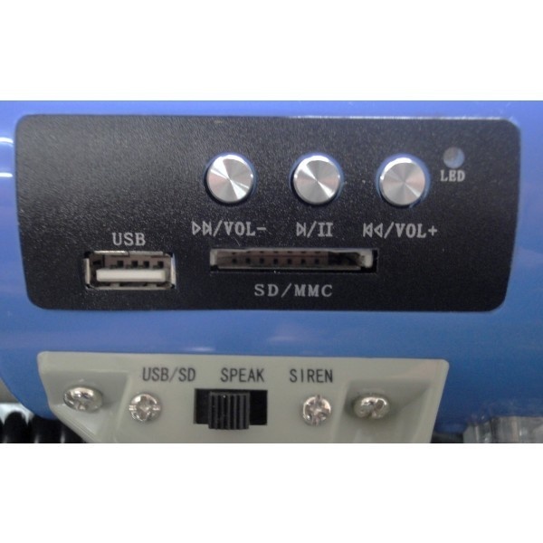 LTC Audio MEGA60USB Megafoon 60 Watt met USB/SD/MP3