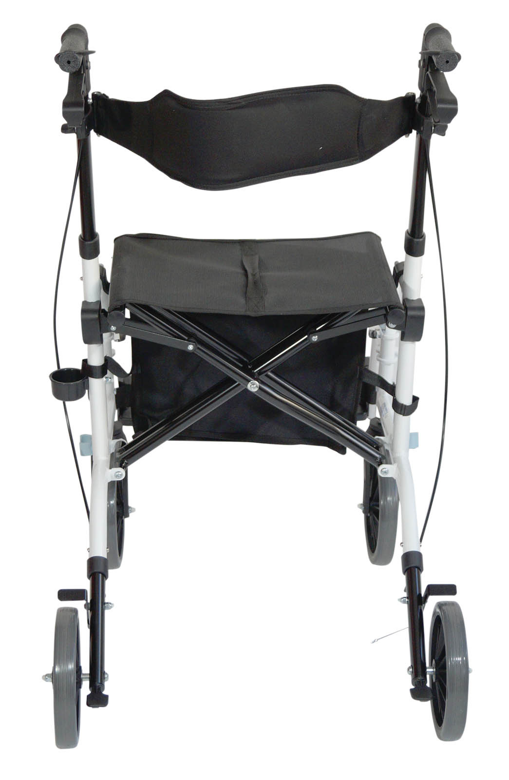 Aidapt VP184 2 in 1 rollator rolstoel wit