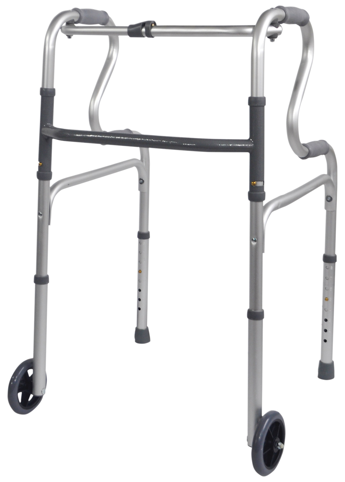 Aidapt VP179B aluminium looprek met sta op hulp inklapbaar - met wielen