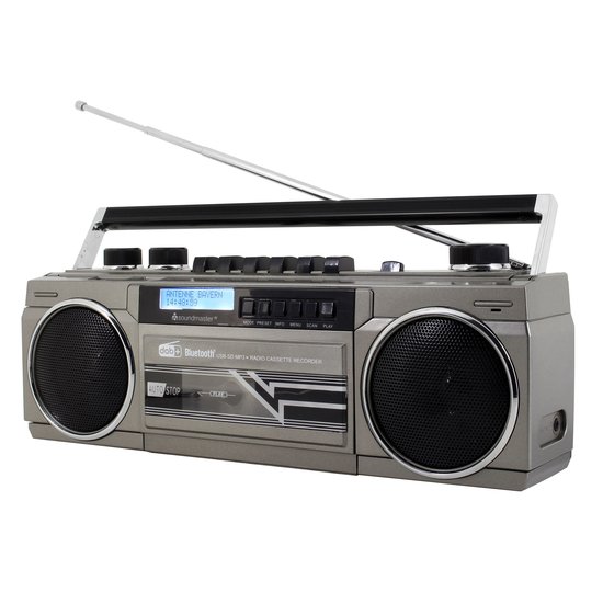 Soundmaster Soundmaster SRR70TI Retro stereo radio cassette recorder - met DAB+, Bluetooth en USB