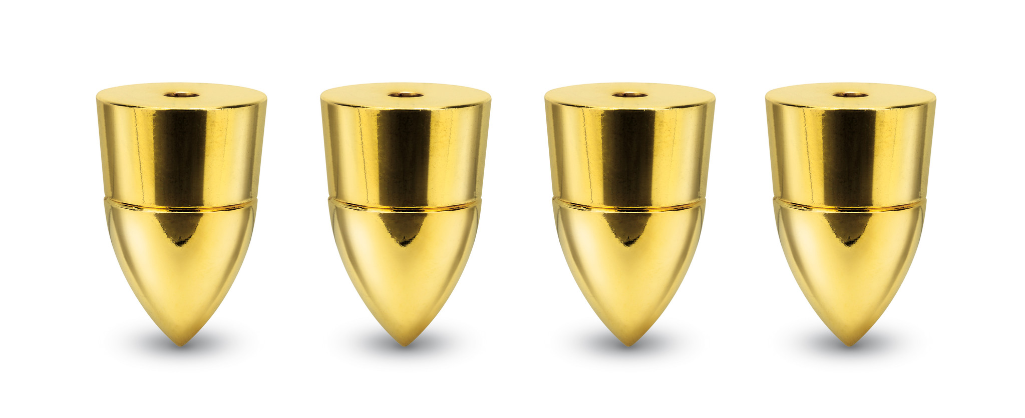 Dynavox - spikes 4-delig in de kleur messing