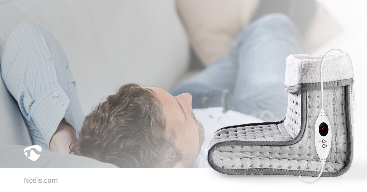 Nedis PEFW110CGY voetenwarmer met 6 warmtestanden