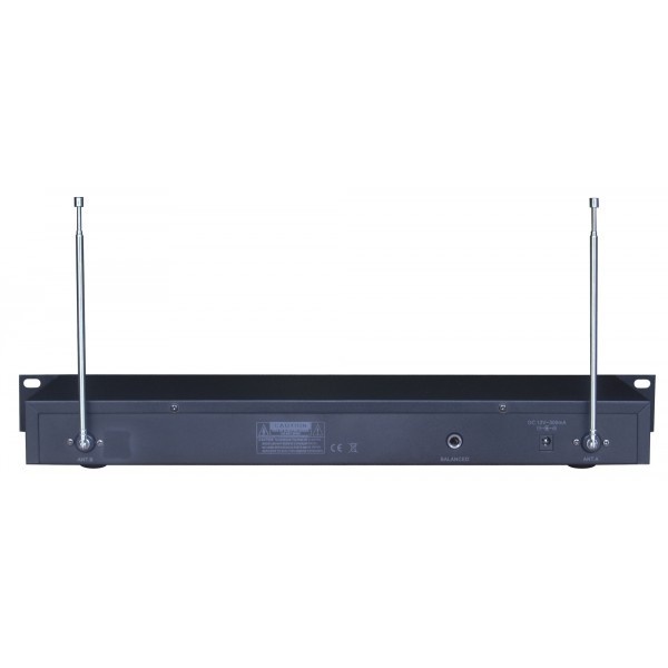 Ibiza Sound 4-kanaals draadloos microfoon systeem VHF