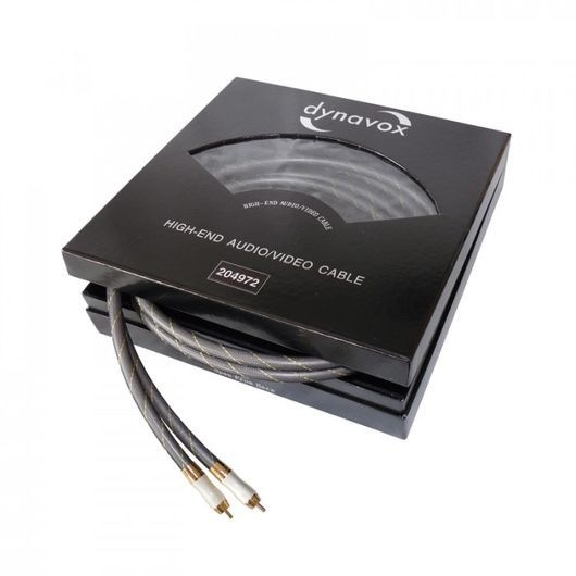 Dynavox High-end stereo-cinchkabel (RCA) - 2 x 3 meter