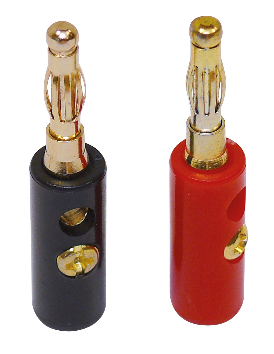 Dynavox banaanstekker set rood/zwart