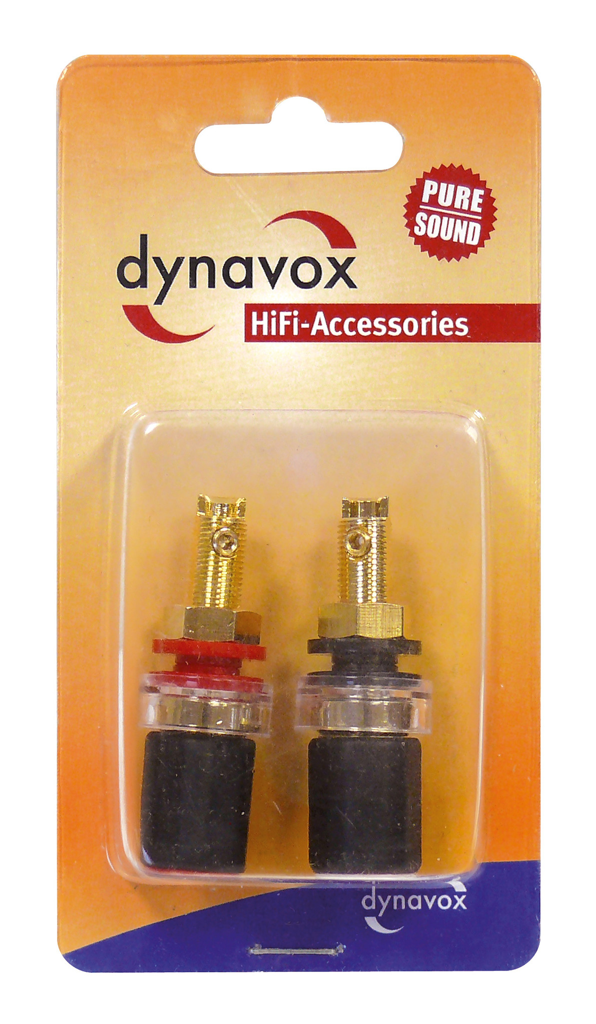 Dynavox banaanstekker set 1x rood - 1x zwart