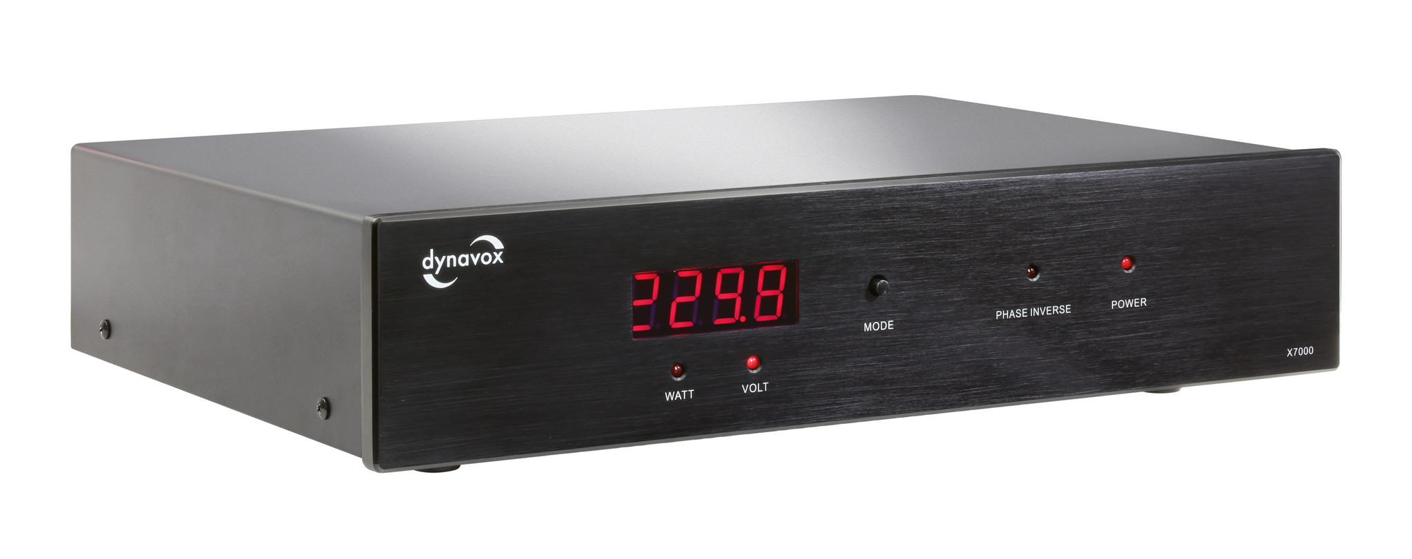 Dynavox X7000B High-End HiFi netfilter zwart met Watt & Voltage Display
