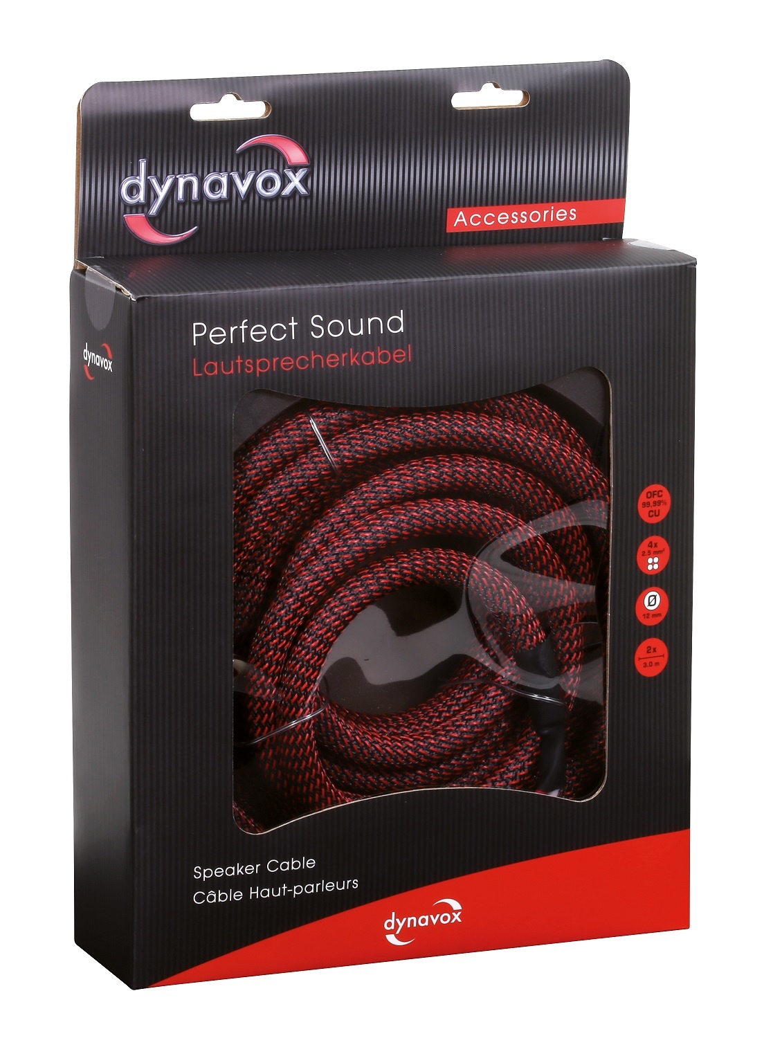 Dynavox High End kabel twisted 3 meter 2 stuks - Maxtotaal