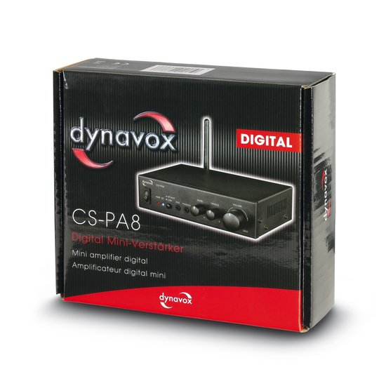 Dynavox Dynavox CS-PA8 digitale miniversterker met Bluetooth zwart