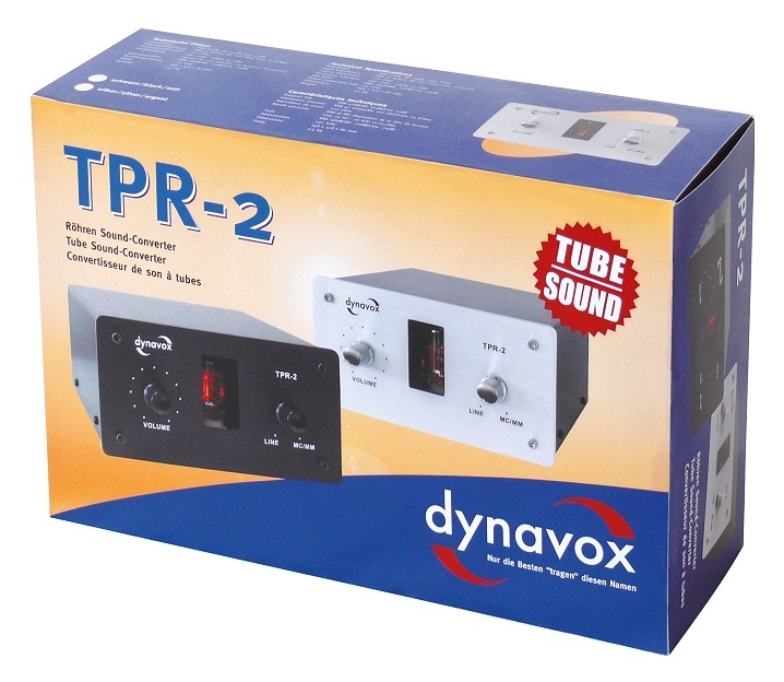 Dynavox TPR-2 zilver buizen voorversterker line en phono