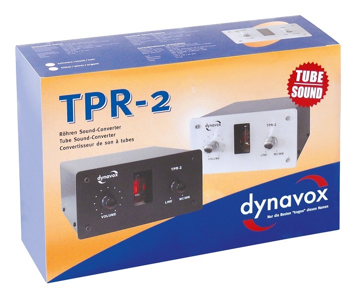 Dynavox TPR-2 zilver buizen voorversterker line en phono