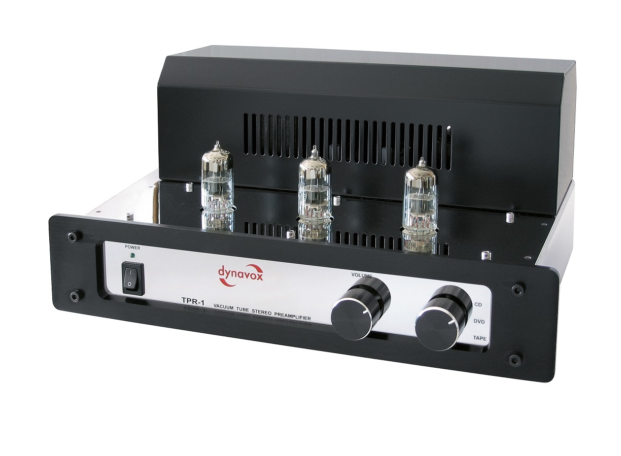 Dynavox TPR-1 buizen voorversterker chrome - 6N3 buizen
