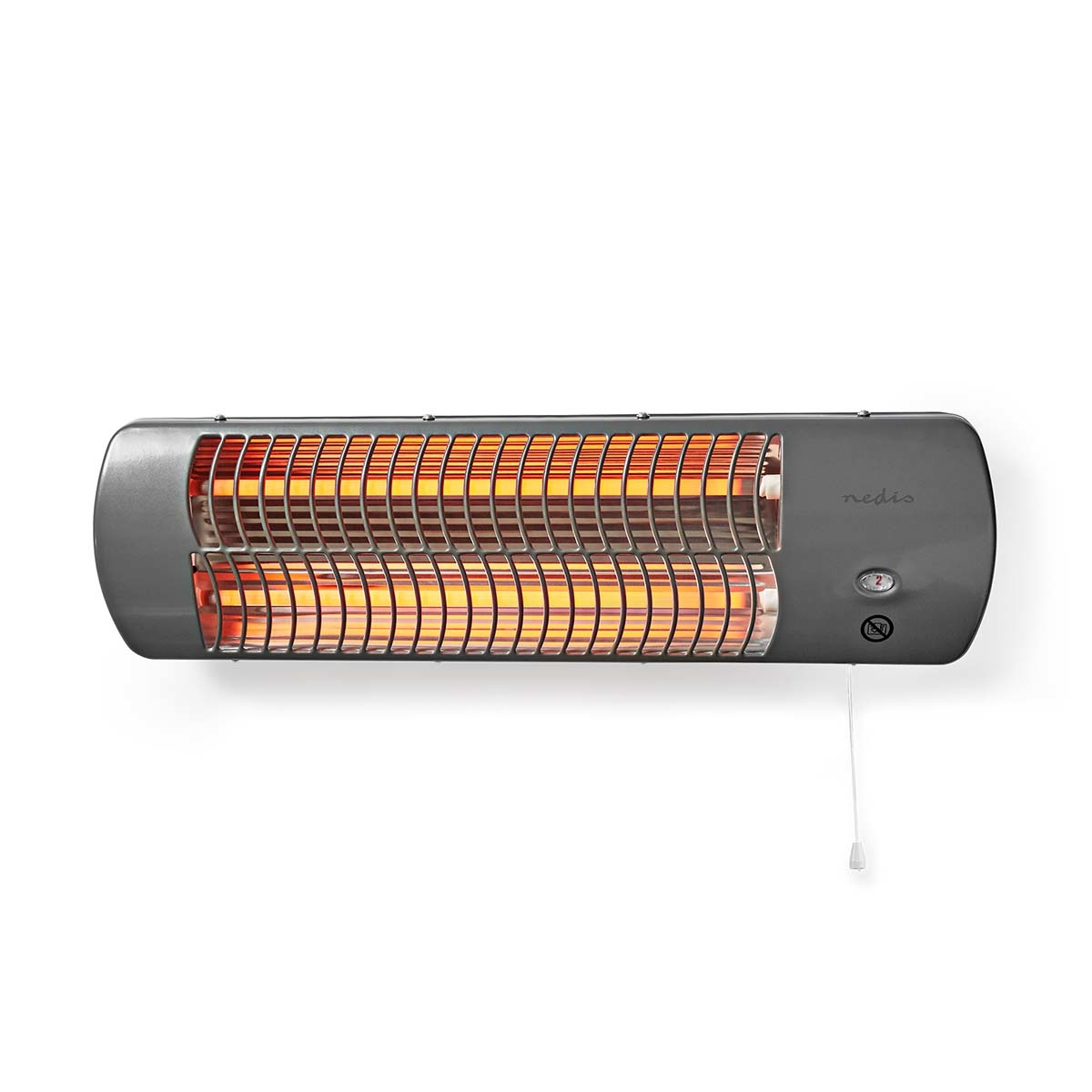 Nedis badkamer verwarming met instelbare thermostaat - Maxtotaal