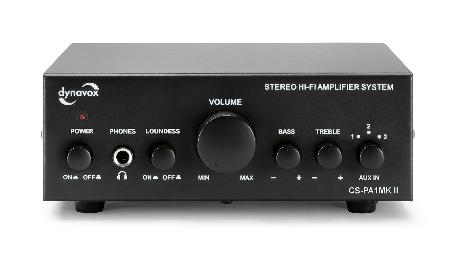 Dynavox CS-PA1 MK2 kleine versterker 60 watt in het zwart