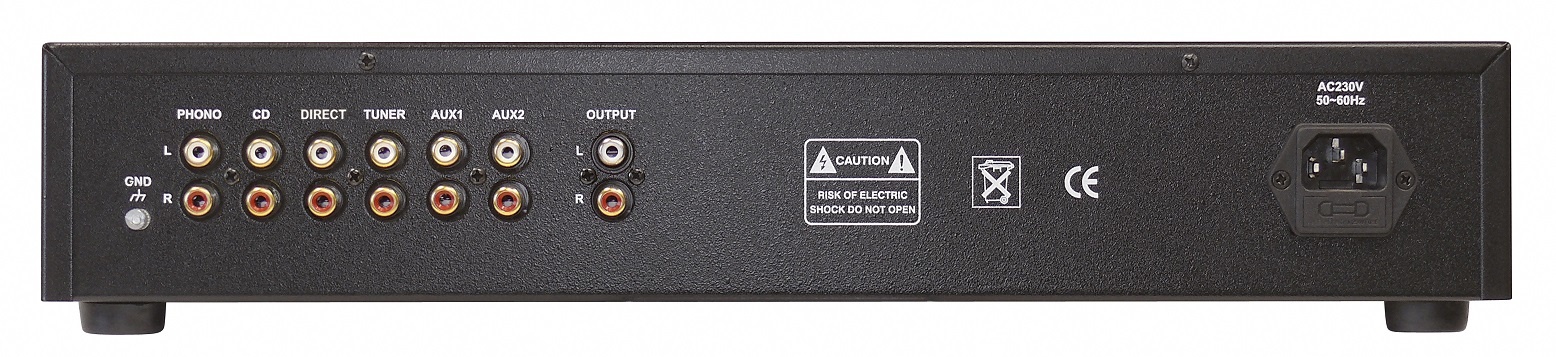 Dynavox TPR-43 buis voorversterker met phono MM/MC ingang - zwart