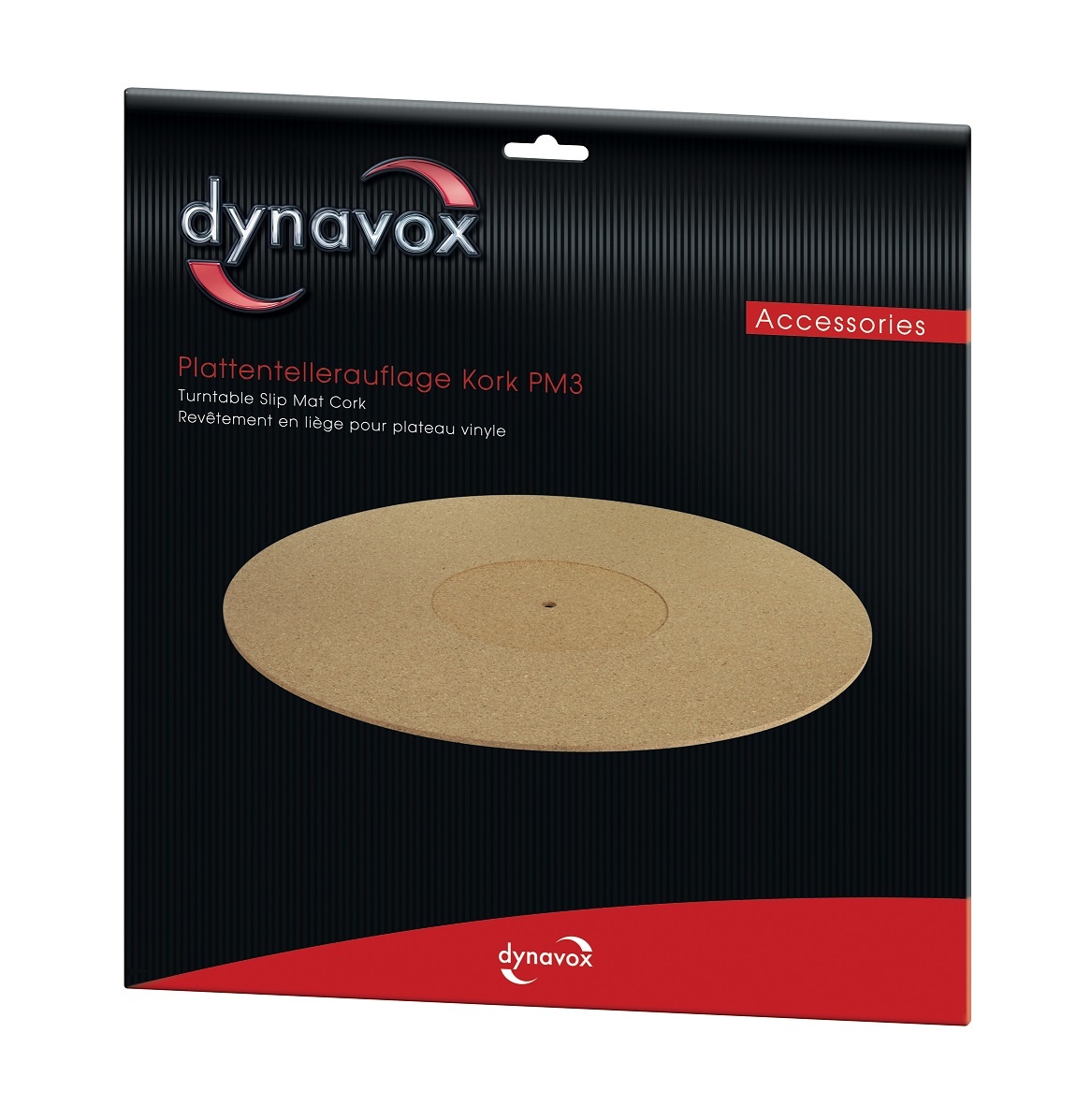 Dynavox PM3 antistatische viltmat voor de platenspeler - kurk