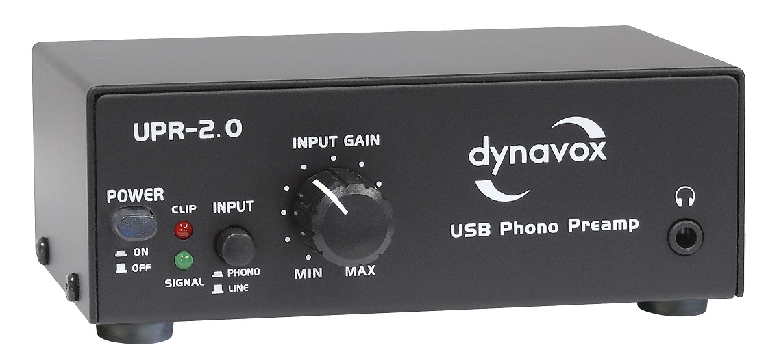Dynavox UPR-2.0 USB pick up voorversterker - zwart