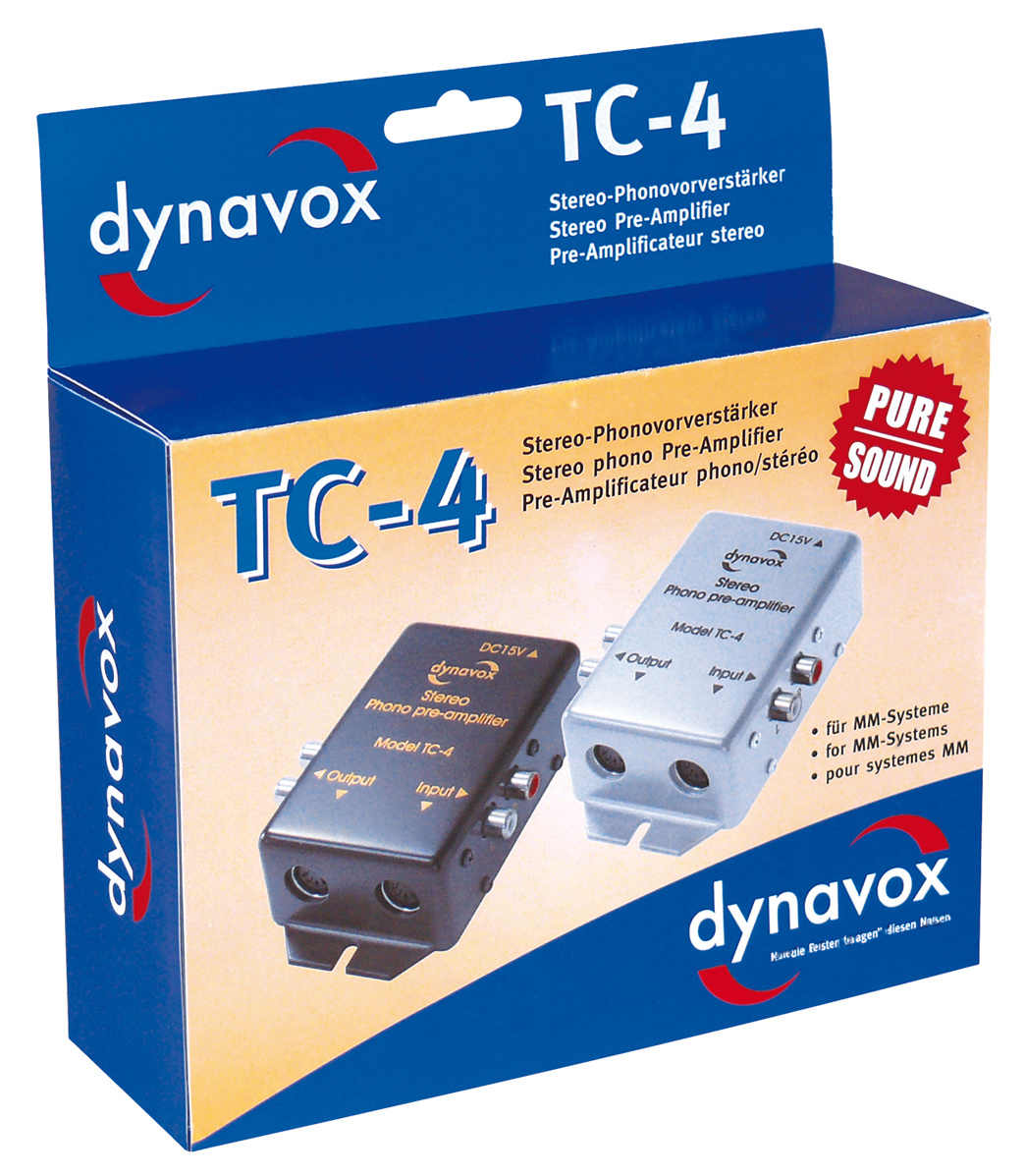 Dynavox phono voorversterker TC4 - zwart