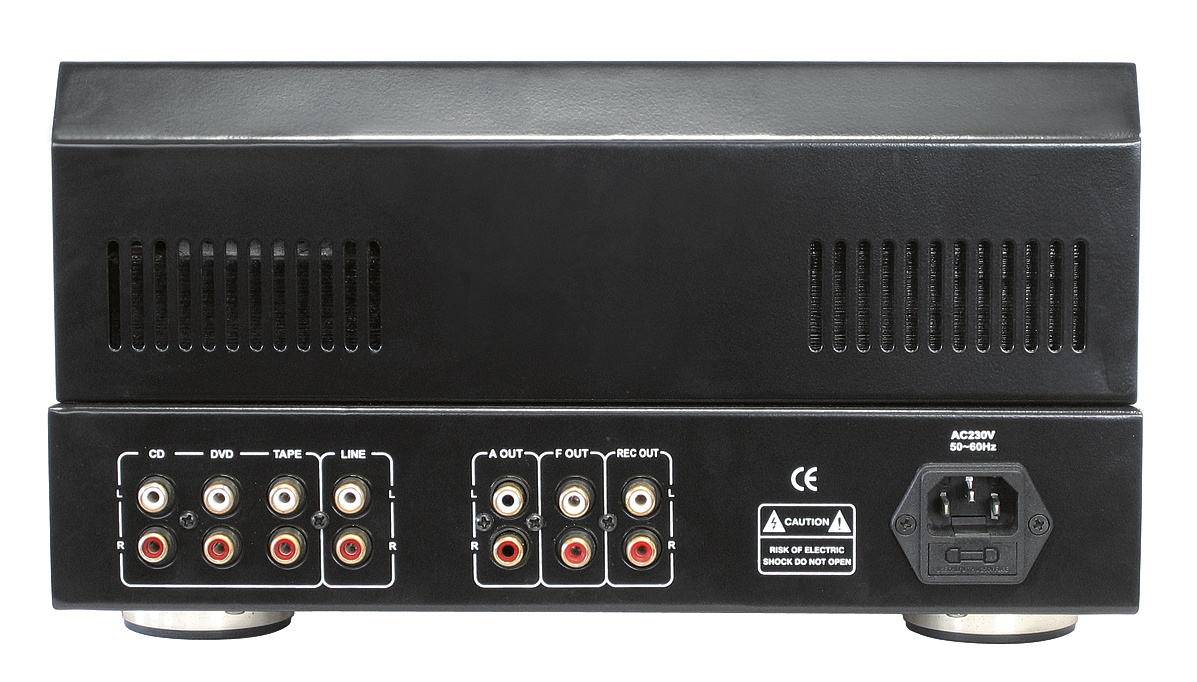 Dynavox TPR-1 buizen voorversterker zwart - 6N3 buizen