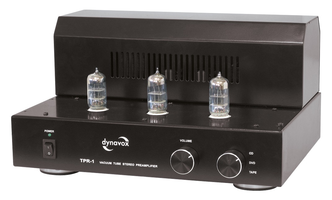 Dynavox TPR-1 buizen voorversterker zwart - 6N3 buizen