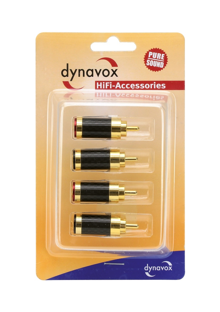 Dynavox hoogwaardige cinch carbon - set van 4 pluggen