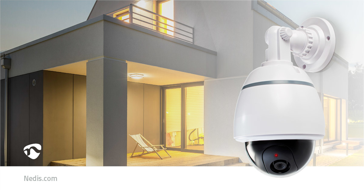 Nedis Dummy Beveiligingscamera | Dome | Batterij Gevoed | Binnen | Wit