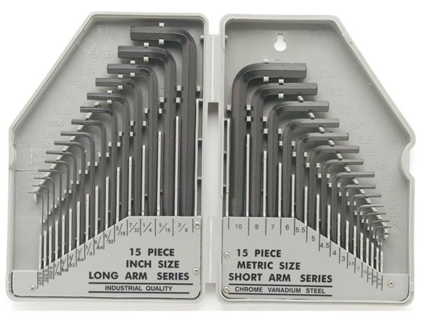 Toolland Sae/M Inbussleutel set - 30-Delig